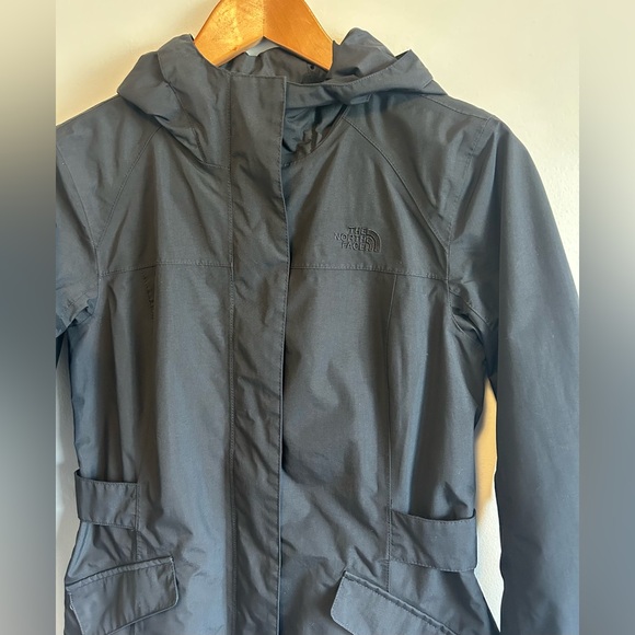 The North Face Womens Dryvent Nylon Black Jacket Coat - Size S Anorak Fall EUC - Picture 5 of 14